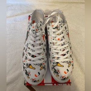 University of Miami UM College NCAA Row One Victory unisex sneakers